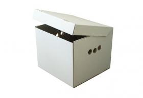 Papírová krabice - bílá kostka,320 x 315 x 260 mm 