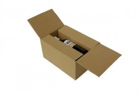 Krabice na 6 lahví vína -prodloužená, s proložkou 