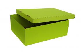 Krabička dno + víko 453 x 340 x 166 mm - zelená