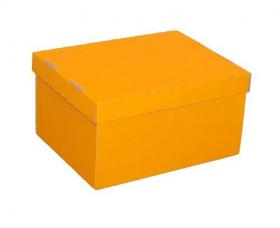 Krabička dno + víko 243 x 190 x 131 mm - oranžová