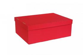 Krabička dno + víko 453 x 340 x 166 mm - červená